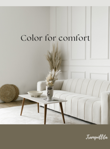 Careful choosing of colours to sooth your eyes and calm your mind