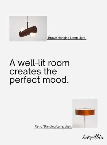 Tranquillita's Custom 4-layered lighting for rest, gross visibility and ambience, specialised work and decoration