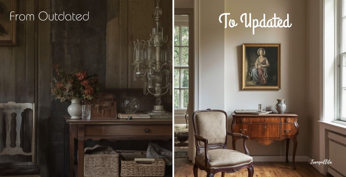Before and after look of a transformed heritage house Without discarding the vintage furniture_by Tranquillita.